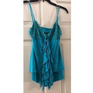 LAST CHANCE! Marciano Teal Green Open Back Cami Tank XS